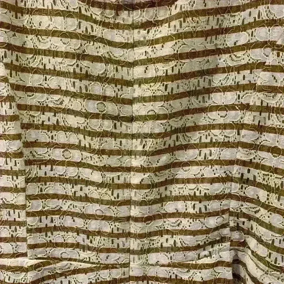 Hem & Thread Gold and White Striped Dress - Picture 3 of 4